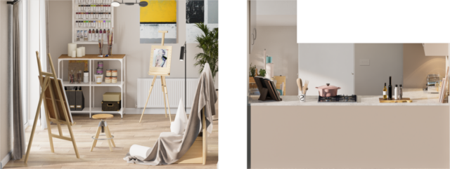 Haversham special doll house ground floor left Art room