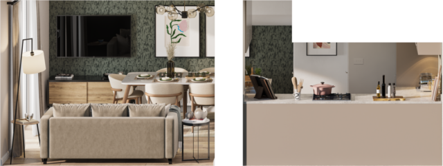 Haversham special doll house ground floor left Dining room