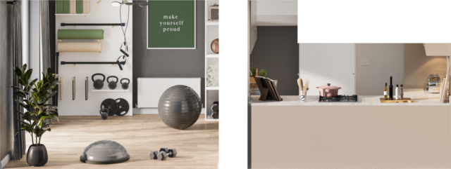 Haversham special doll house ground floor left Gym room