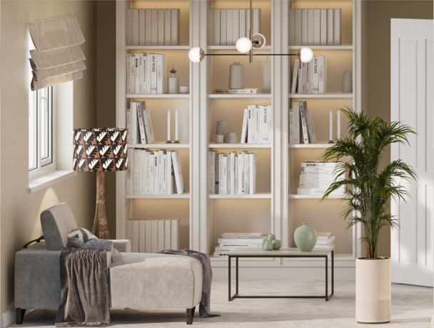 First floor left Library