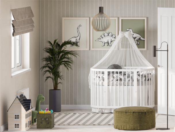 Haversham special doll house first floor left Nursery room