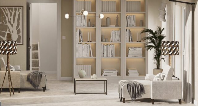 Haversham special doll house first floor right library