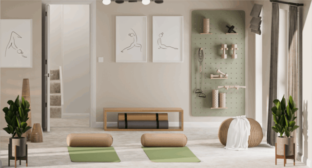 Haversham special doll house first floor right Yoga room