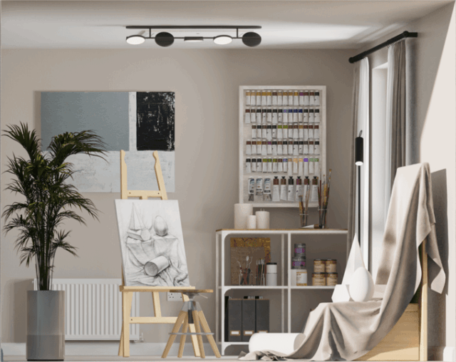 Haversham special doll house first second floor right art room