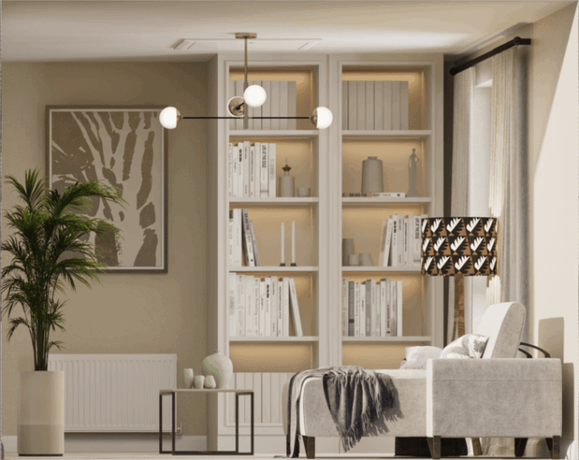 Haversham special doll house first second floor right Library