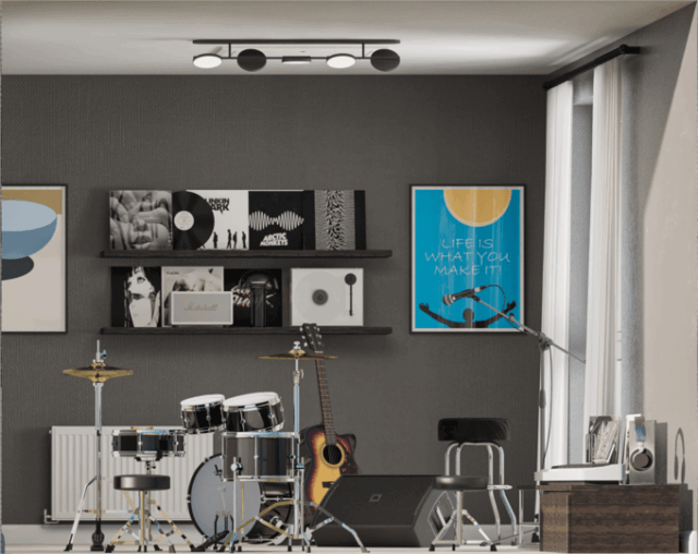 Haversham special doll house first second floor right music room